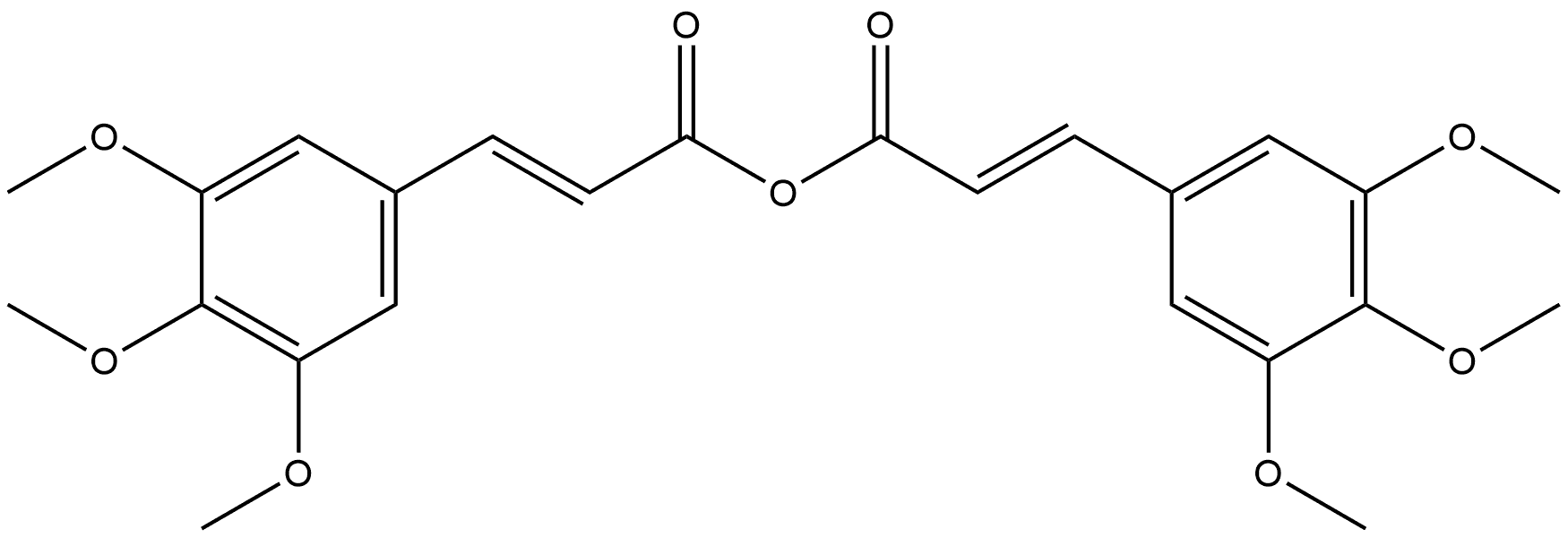 2-Propenoic acid, 3-(3,4,5-trimethoxyphenyl)-, anhydride, (E,E)- (9CI) 结构式