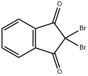 2,2-二溴-1H-茚-1,3(2H)-二酮 结构式
