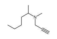 N-2-hexyl-N-methylpropargylamine 结构式