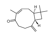 Bicyclo[7.2.0]undec-3-en-5-one, 4,11,11-trimethyl-8-methylene-, (1R,9S)- 结构式