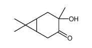 [1R-(1alpha,4beta,6alpha)]-4-羟基-4,7,7-三甲基双环[4.1.0]庚-3-酮 结构式