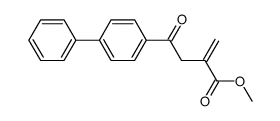 [1,1′-Biphenyl]-4-butanoic acid, α-methylene-γ-oxo-, methyl ester 结构式