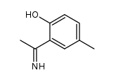 2-(1-亚氨基乙基)-4-甲基苯酚 结构式