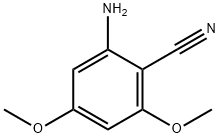 2-氨基-4,6-二甲氧基苯甲腈 结构式