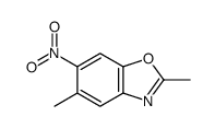 2,5-二甲基-6-硝基苯并恶唑 结构式