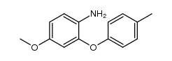4-甲氧基-2-(4-甲基苯氧基)苯胺 结构式