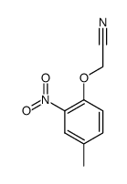 2-(4-甲基-2-硝基苯氧基)乙腈 结构式