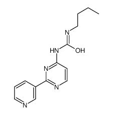 Urea, N-butyl-N'-[2-(3-pyridinyl)-4-pyrimidinyl]- 结构式