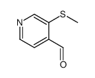4-Pyridinecarboxaldehyde, 3-(methylthio)- (9CI) 结构式