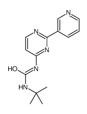 Urea, N-(1,1-dimethylethyl)-N'-[2-(3-pyridinyl)-4-pyrimidinyl]- 结构式