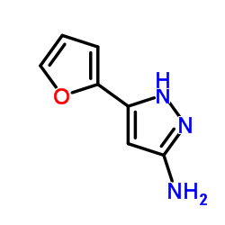 3-氨基-5-(2-呋喃基)吡唑 结构式