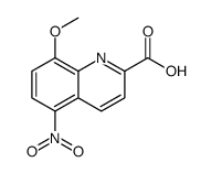8-甲氧基-5-硝基喹啉-2-羧酸 结构式