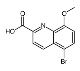 5-溴-8-甲氧基喹啉-2-羧酸 结构式