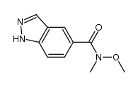 N-甲氧基-N-甲基-1H-吲唑-5-甲酰胺 结构式