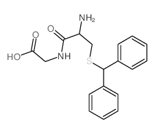 Glycine,N-[S-(diphenylmethyl)-L-cysteinyl]- (9CI) 结构式