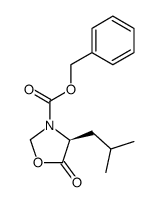 3-Oxazolidinecarboxylic acid, 4-(2-methylpropyl)-5-oxo-, phenylmethyl ester, (4S)- 结构式