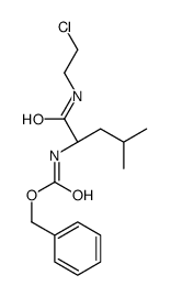 Phenylmethyl (S)-(1-(((2-chloroethyl)amino)carbonyl)-3-methylbutyl)car bamate 结构式