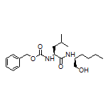 (S)-2-(Cbz-氨基)-N-[(S)-1-羟基-2-己基]-4-甲基戊酰胺 结构式