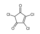 2,4,5-三氯-4-环戊烯-1,3-二酮 结构式