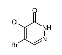 5-溴-4-氯-3(2H)-哒嗪酮 结构式