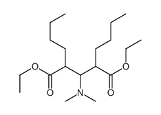 Pentanedioic acid, 2,4-dibutyl-3-(dimethylamino)-, diethyl ester 结构式