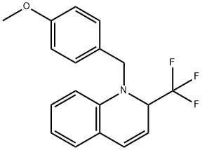 Quinoline, 1,2-dihydro-1-[(4-methoxyphenyl)methyl]-2-(trifluoromethyl)- 结构式