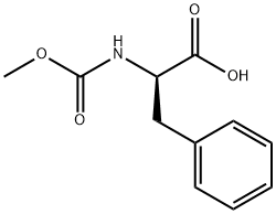 (R)-2-((甲氧基羰基)氨基)-3-苯基丙酸 结构式