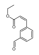 3-(3-甲酰基苯基)丙烯酸乙酯 结构式