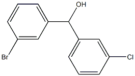 3-溴-α-(3-氯苯基)苯甲醇 结构式