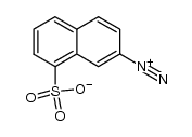 2-萘重氮鎓-8-磺酸内盐 结构式