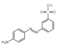 4-氨基苯基偶氮苯-3'-磺酸 结构式