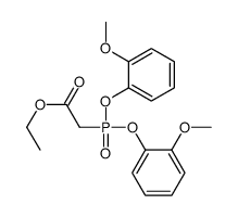 Acetic acid, [bis(2-methoxyphenoxy)phosphinyl]-, ethyl ester 结构式