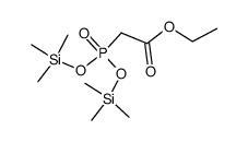 Acetic acid, 2-[bis[(trimethylsilyl)oxy]phosphinyl]-, ethyl ester 结构式