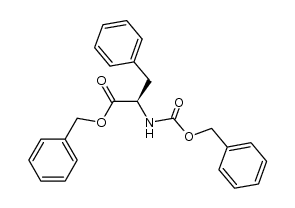 N-苄氧羰基-D-苯丙氨酸苄酯 结构式