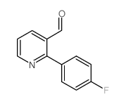 2-(4-氟苯基)吡啶-3-甲醛 结构式