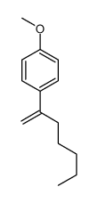 1-甲氧基-4-(1-亚甲基己基)苯 结构式