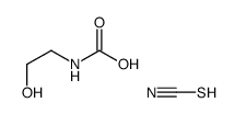 Thiocyanic acid, 2-[(aminocarbonyl)oxy]ethyl ester 结构式