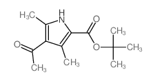 4-乙酰基-3,5-二甲基-2-吡咯羧酸叔丁酯 结构式