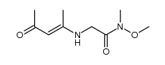 Acetamide, N-methoxy-N-methyl-2-[(1-methyl-3-oxo-1-buten-1-yl)amino]- 结构式