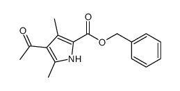 benzyl 4-acetyl-3,5-dimethyl-1H-pyrrole-2-carboxylate 结构式