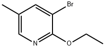 3-溴-2-乙氧基-5-甲基吡啶 结构式