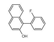 1-(2-氟苯基)-萘-2-醇 结构式