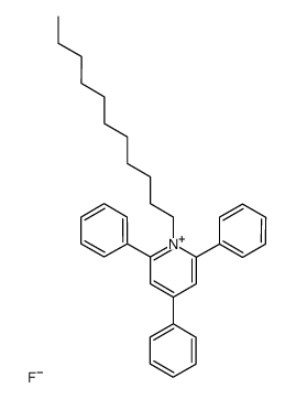 1-十一烷基-2,4,6-三苯基吡啶鎓氟化物 结构式