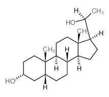 孕甾二醇 结构式