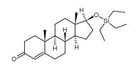 Androst-4-en-3-one, 17-[(triethylsilyl)oxy]-, (17β)- 结构式