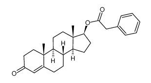 苯乙酸睾酮 结构式