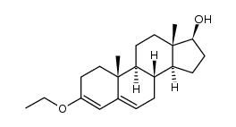 3-乙氧基雄甾-3,5-二烯-17β-醇 结构式