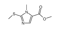 1-甲基-2-(甲硫基)-1H-咪唑-5-羧酸甲酯 结构式