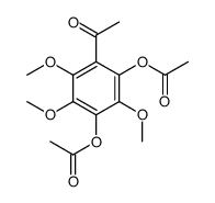Ethanone, 1-[2,4-bis(acetyloxy)-3,5,6-trimethoxyphenyl]- 结构式
