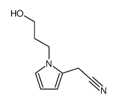 1-(3-羟丙基)-1H-吡咯-2-乙腈 结构式